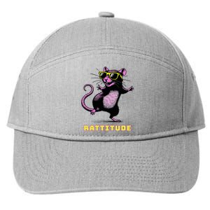 Rat Meme Rattitude Rat Sunglasses Dancing 7-Panel Snapback Hat