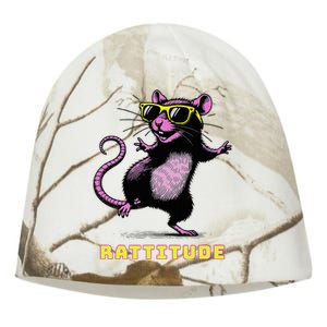 Rat Meme Rattitude Rat Sunglasses Dancing Kati - Camo Knit Beanie