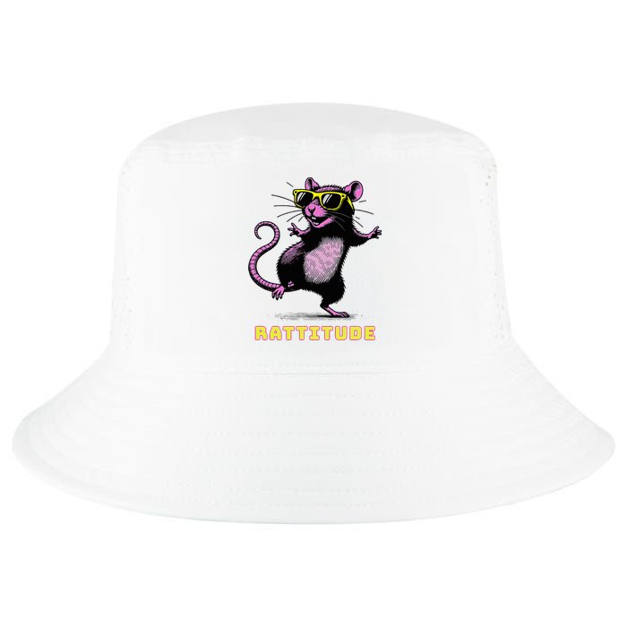 Rat Meme Rattitude Rat Sunglasses Dancing Cool Comfort Performance Bucket Hat