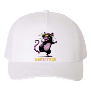 Rat Meme Rattitude Rat Sunglasses Dancing Yupoong Adult 5-Panel Trucker Hat