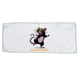 Rat Meme Rattitude Rat Sunglasses Dancing Large Microfiber Waffle Golf Towel