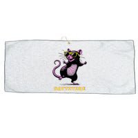 Rat Meme Rattitude Rat Sunglasses Dancing Large Microfiber Waffle Golf Towel