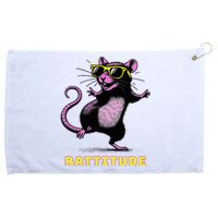 Rat Meme Rattitude Rat Sunglasses Dancing Grommeted Golf Towel