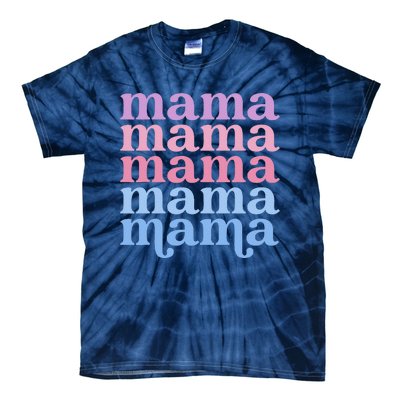 Retro Mama Retro Mom Mommy For Mothers Day Tie-Dye T-Shirt