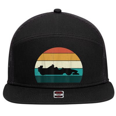 Retro Motor Racing Vintage Car Racing Motorsport Racer 7 Panel Mesh Trucker Snapback Hat