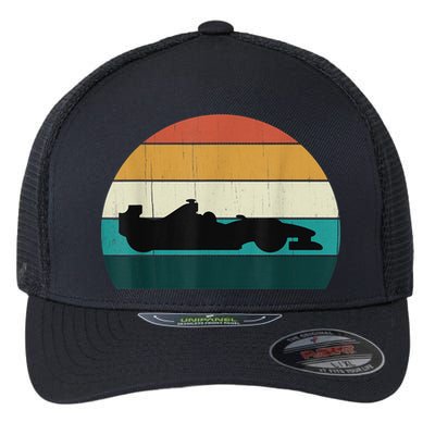 Retro Motor Racing Vintage Car Racing Motorsport Racer Flexfit Unipanel Trucker Cap