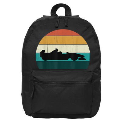 Retro Motor Racing Vintage Car Racing Motorsport Racer 16 in Basic Backpack