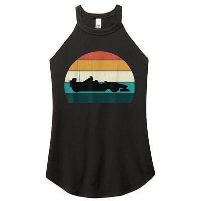Retro Motor Racing Vintage Car Racing Motorsport Racer Women's Perfect Tri Rocker Tank