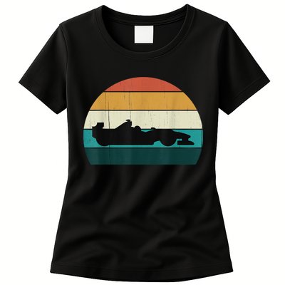 Retro Motor Racing Vintage Car Racing Motorsport Racer Womens T-Shirt
