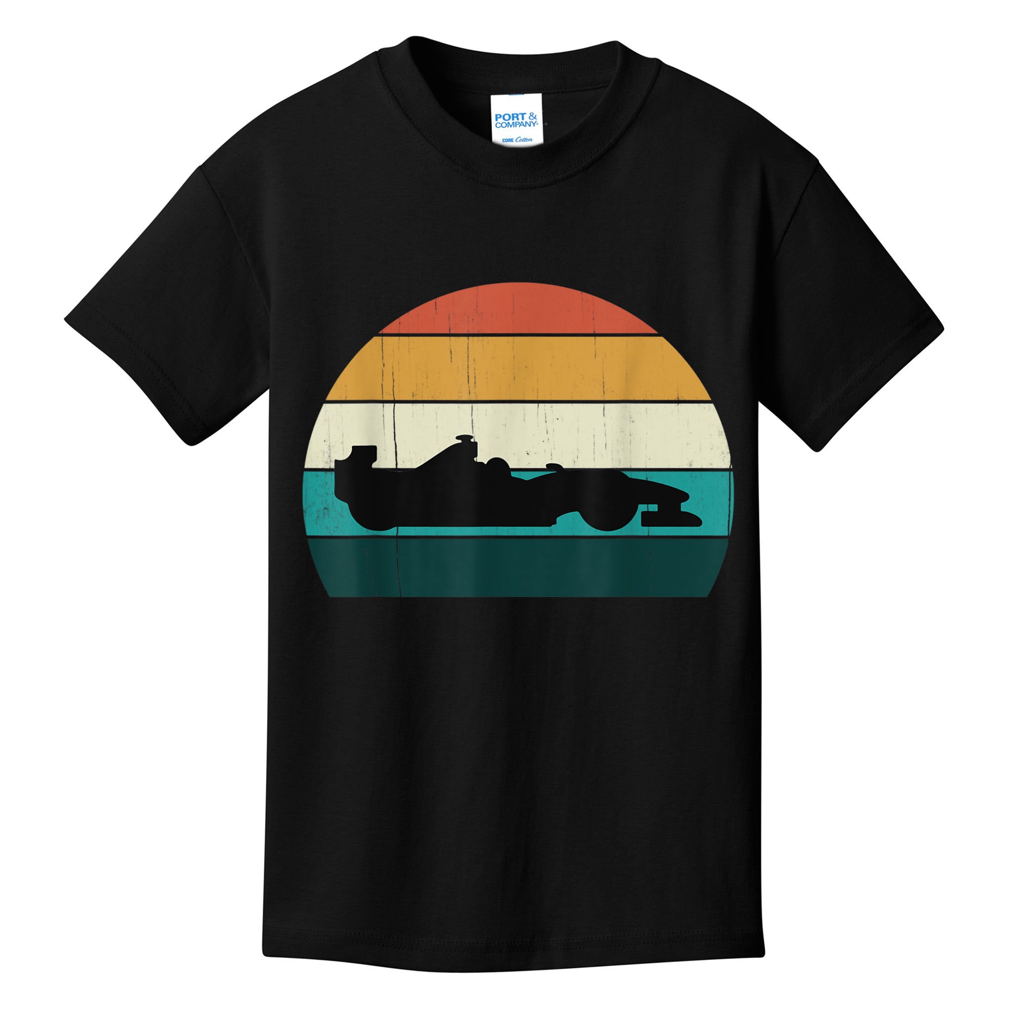 Retro Motor Racing Vintage Car Racing Motorsport Racer Kids T-Shirt