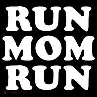 Run Mom Run Marathon Running Spectator Baby Bodysuit
