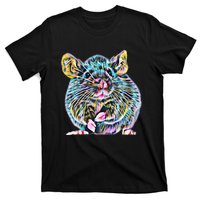 Rat Motif Rodent Cute Rat In Hand Cheese Pet Rats T-Shirt