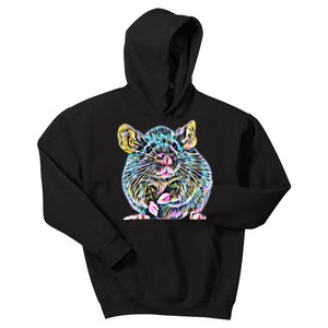 Rat Motif Rodent Cute Rat In Hand Cheese Pet Rats Kids Hoodie