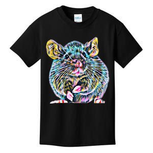 Rat Motif Rodent Cute Rat In Hand Cheese Pet Rats Kids T-Shirt