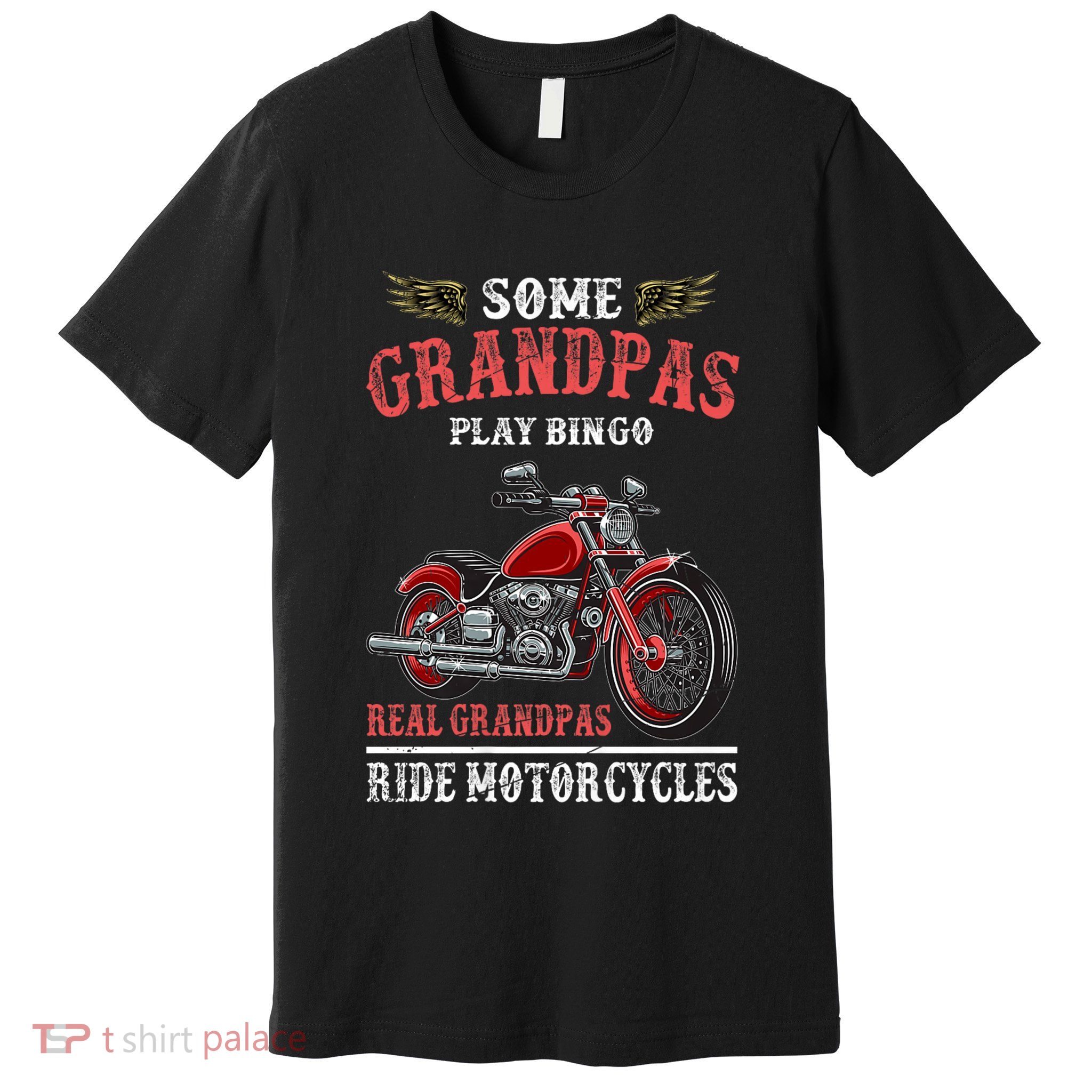 Retired Motorcycle Riding Biker Retirement Grandpa Biker Premium T-Shirt