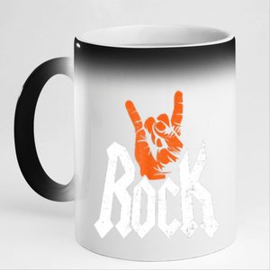 Rock Music Rock Music Lover 11oz Black Color Changing Mug