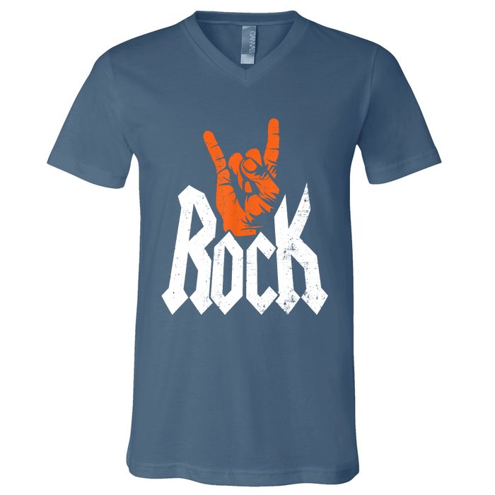 Rock Music Rock Music Lover V-Neck T-Shirt