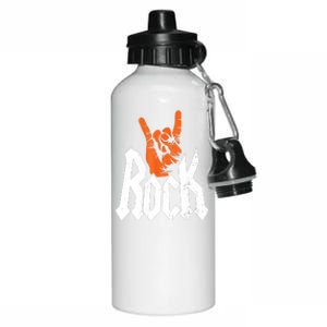 Rock Music Rock Music Lover Aluminum Water Bottle