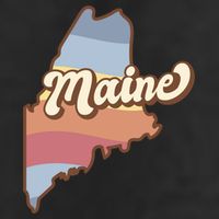 Retro Maine 7 Panel Mesh Trucker Snapback Hat