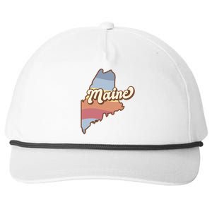 Retro Maine Snapback Five-Panel Rope Hat