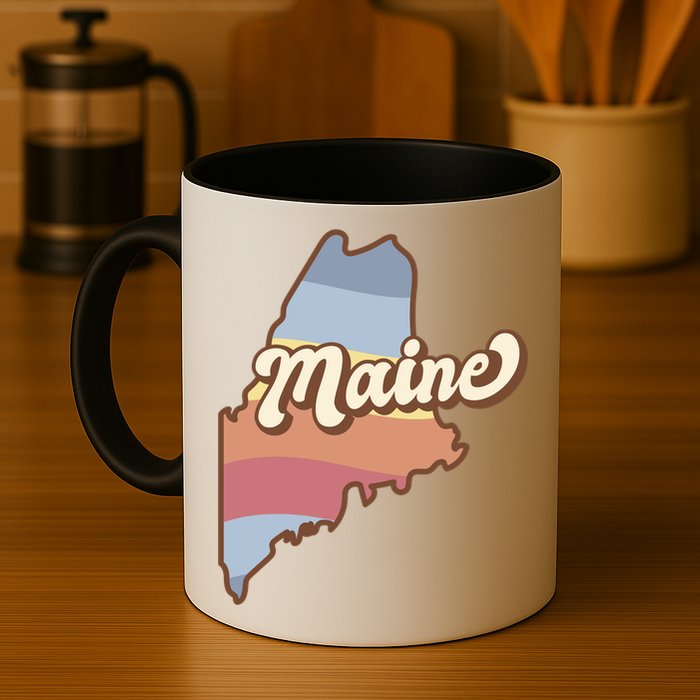Retro Maine Mug