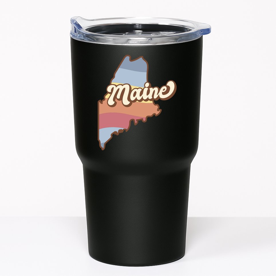 Retro Maine Tumbler