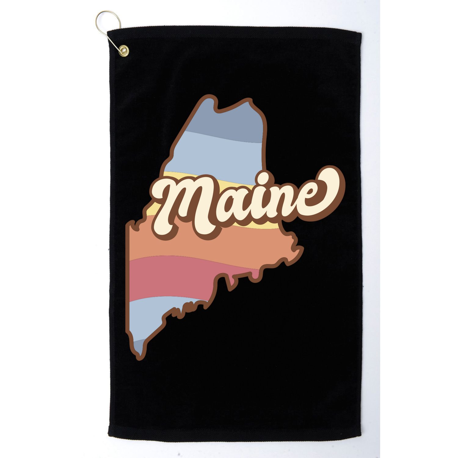 Retro Maine Golf Towel