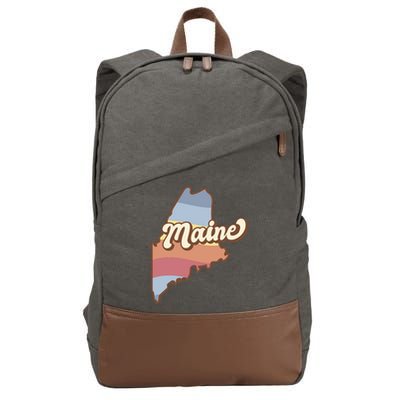 Retro Maine Cotton Canvas Backpack