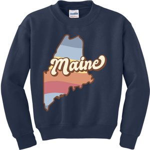 Retro Maine Kids Sweatshirt