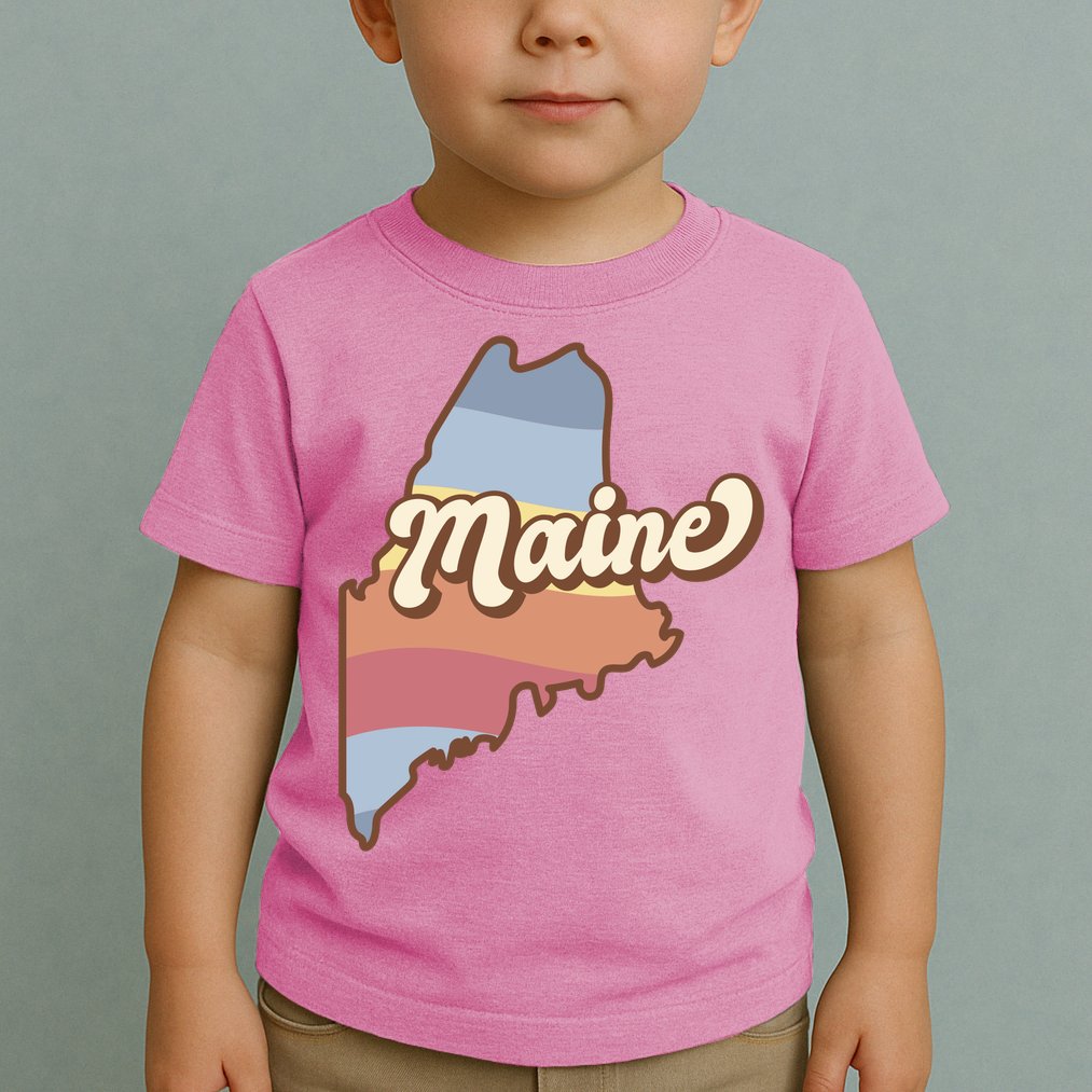 Retro Maine Toddler T-Shirt