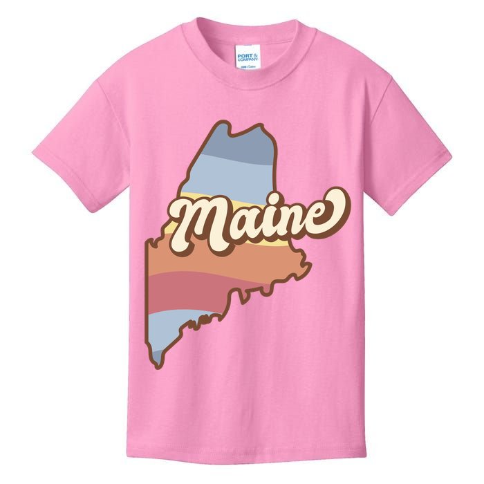 Retro Maine Kids T-Shirt