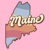 Retro Maine Kids T-Shirt
