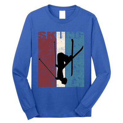 Red Mountain Retro Skiing Ski Great Gift Long Sleeve Shirt