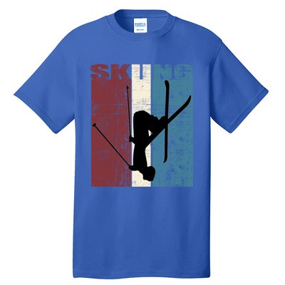 Red Mountain Retro Skiing Ski Great Gift Tall T-Shirt