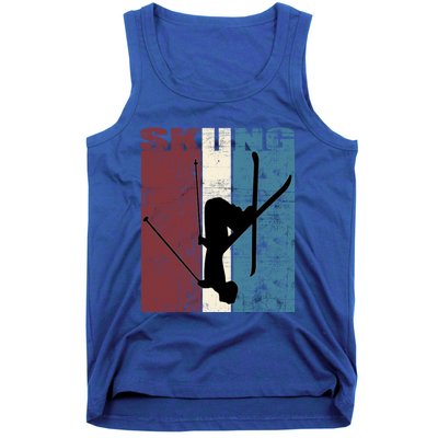 Red Mountain Retro Skiing Ski Great Gift Tank Top