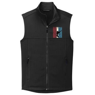 Red Mountain Retro Skiing Ski Great Gift Collective Smooth Fleece Vest