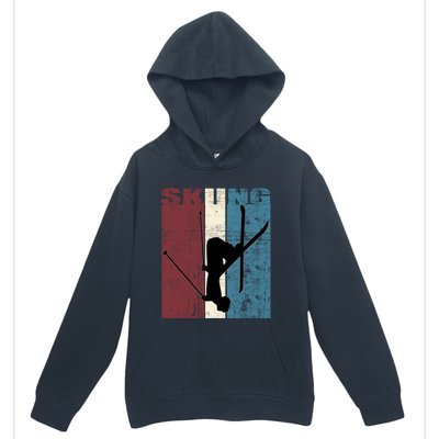 Red Mountain Retro Skiing Ski Great Gift Urban Pullover Hoodie