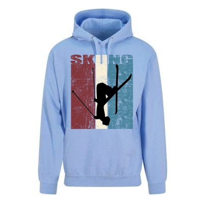 Red Mountain Retro Skiing Ski Great Gift Unisex Surf Hoodie