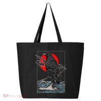 Red Moon Raven Graphic Black Crow 25L Jumbo Tote
