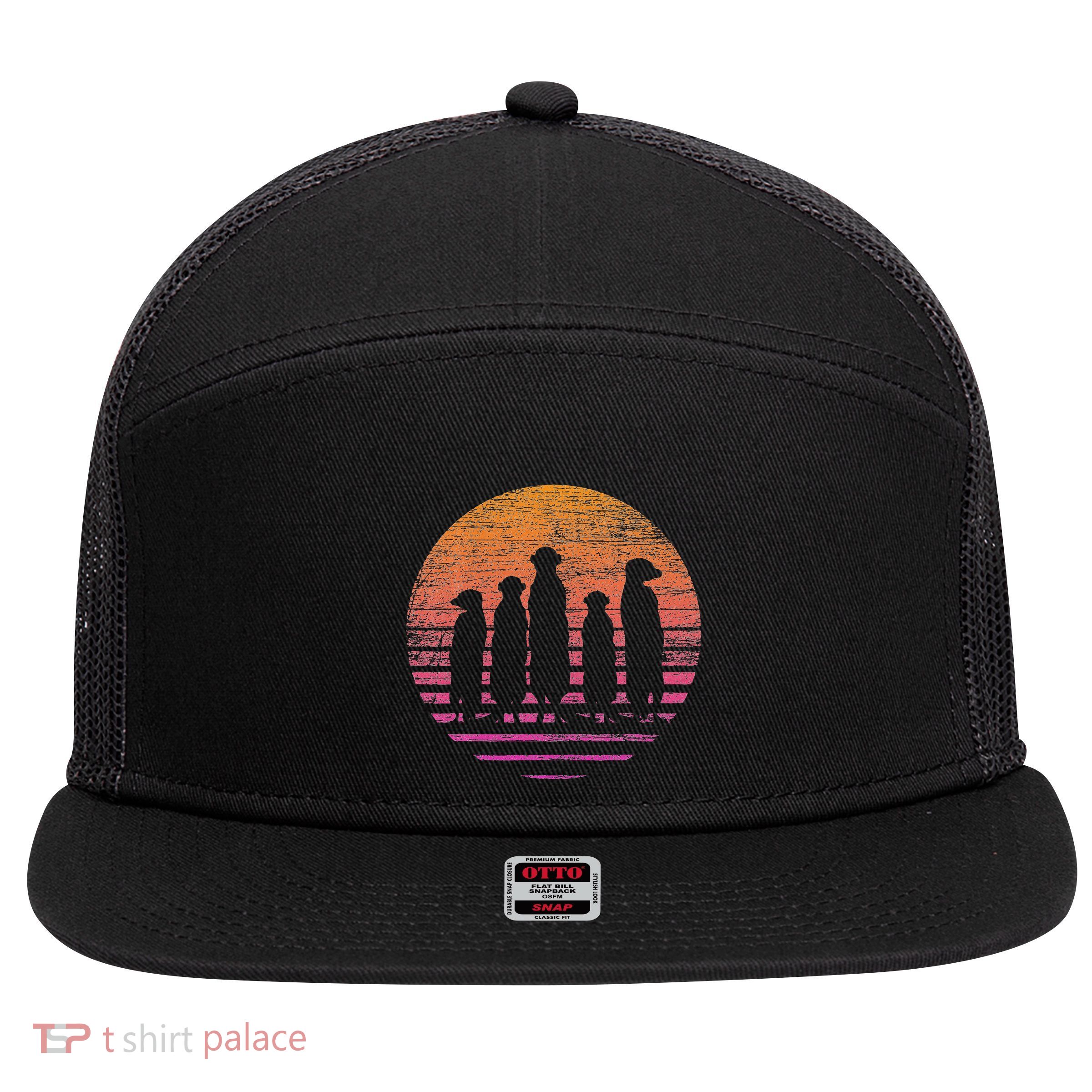 Retro Meerkat 7 Panel Mesh Trucker Snapback Hat