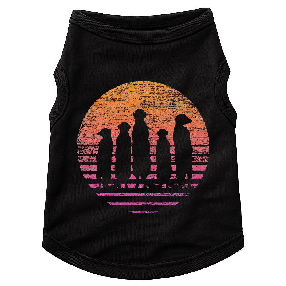 Retro Meerkat Doggie Tank