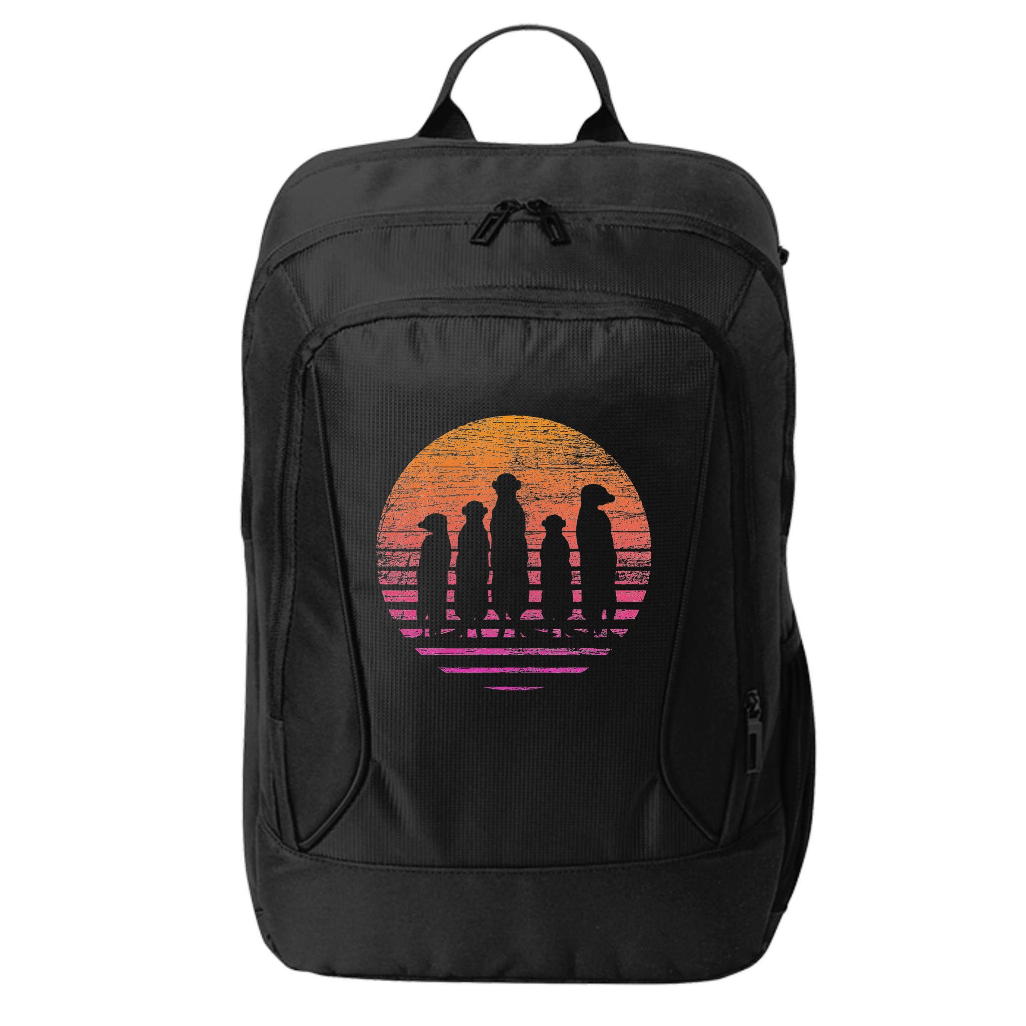Retro Meerkat City Backpack