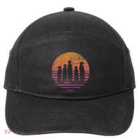 Retro Meerkat 7-Panel Snapback Hat