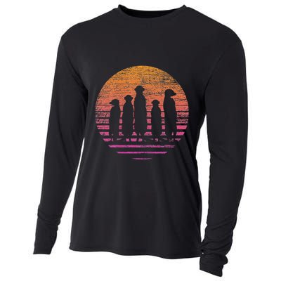 Retro Meerkat Cooling Performance Long Sleeve Crew