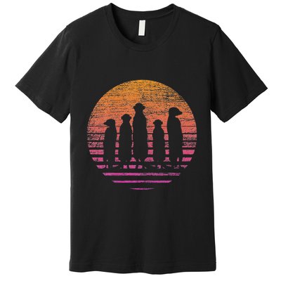 Retro Meerkat Premium T-Shirt