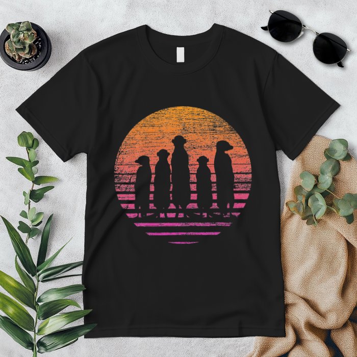 Retro Meerkat Premium T-Shirt