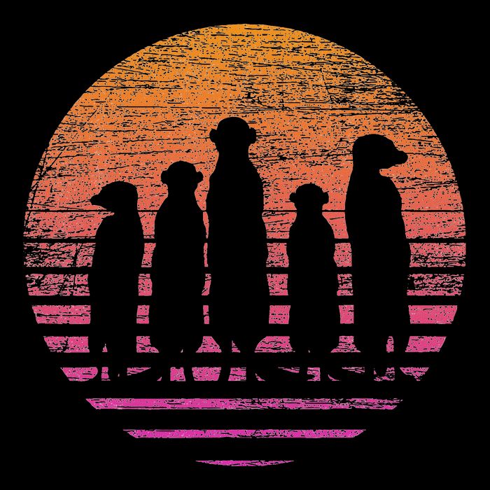 Retro Meerkat Premium T-Shirt