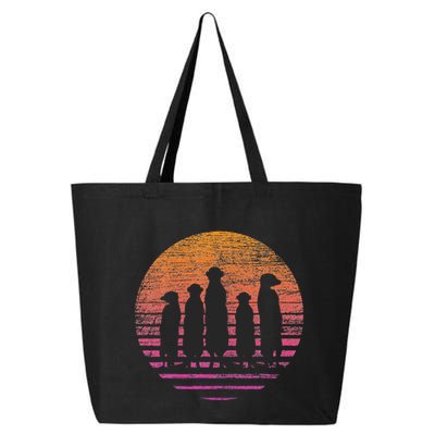 Retro Meerkat 25L Jumbo Tote