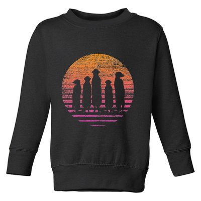 Retro Meerkat Toddler Sweatshirt