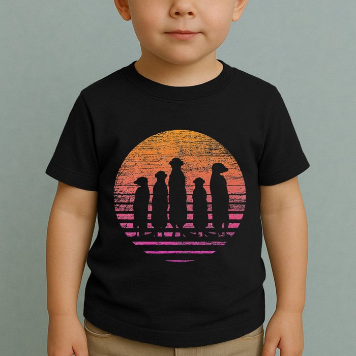 Retro Meerkat Toddler T-Shirt